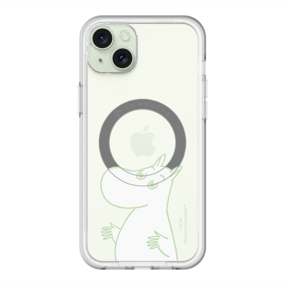 スリムプロテクションプレミアムケース with MagSafe［ MOOMIN - Sparkling face ］