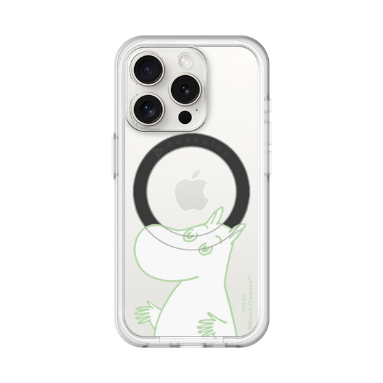 スリムプロテクションプレミアムケース with MagSafe［ MOOMIN - Sparkling face ］