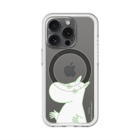 スリムプロテクションプレミアムケース with MagSafe［ MOOMIN - Sparkling face ］