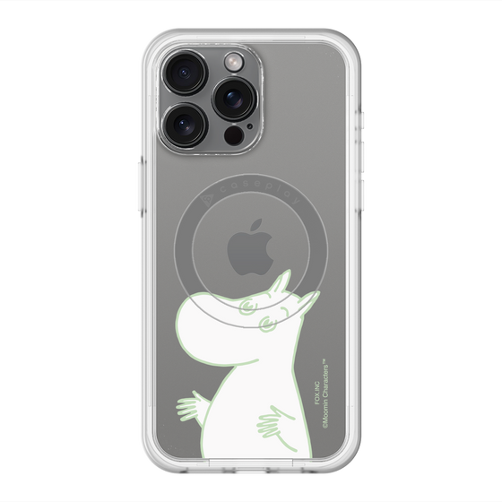 スリムプロテクションプレミアムケース with MagSafe［ MOOMIN - Sparkling face ］