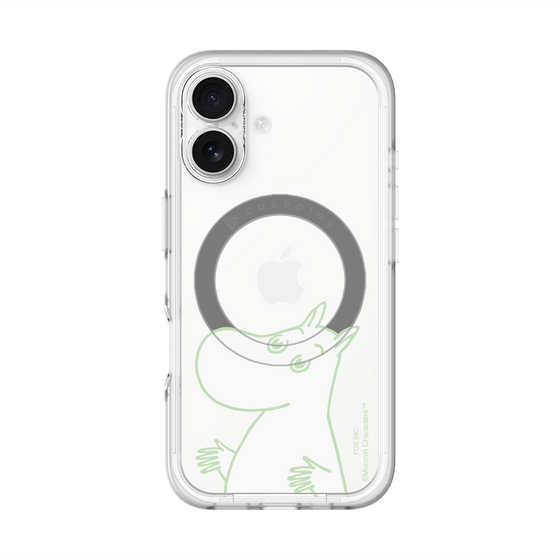 スリムプロテクションプレミアムケース with MagSafe［ MOOMIN - Sparkling face ］