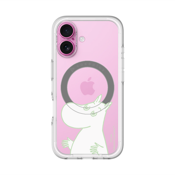 スリムプロテクションプレミアムケース with MagSafe［ MOOMIN - Sparkling face ］
