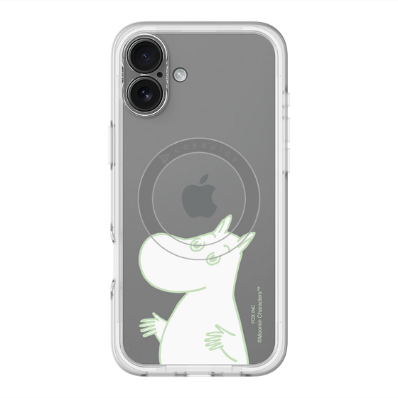 スリムプロテクションプレミアムケース with MagSafe［ MOOMIN - Sparkling face ］