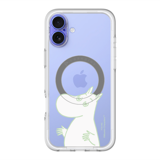 スリムプロテクションプレミアムケース with MagSafe［ MOOMIN - Sparkling face ］
