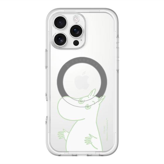 スリムプロテクションプレミアムケース with MagSafe［ MOOMIN - Sparkling face ］