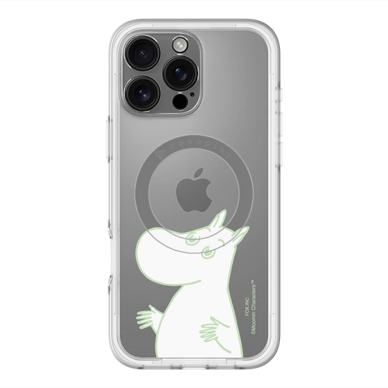 スリムプロテクションプレミアムケース with MagSafe［ MOOMIN - Sparkling face ］