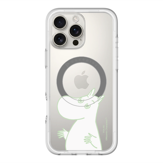 スリムプロテクションプレミアムケース with MagSafe［ MOOMIN - Sparkling face ］