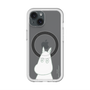スリムプロテクションプレミアムケース with MagSafe［ MOOMIN - Troubled face ］