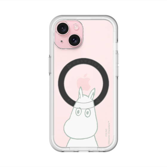 スリムプロテクションプレミアムケース with MagSafe［ MOOMIN - Troubled face ］