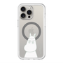 スリムプロテクションプレミアムケース with MagSafe［ MOOMIN - Troubled face ］