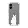 スリムプロテクションプレミアムケース with MagSafe［ MOOMIN - Troubled face ］