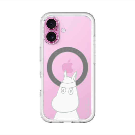 スリムプロテクションプレミアムケース with MagSafe［ MOOMIN - Troubled face ］