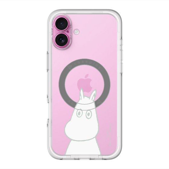スリムプロテクションプレミアムケース with MagSafe［ MOOMIN - Troubled face ］