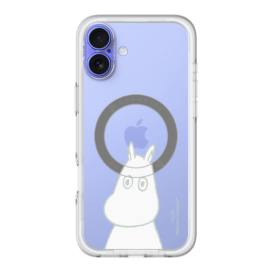 スリムプロテクションプレミアムケース with MagSafe［ MOOMIN - Troubled face ］