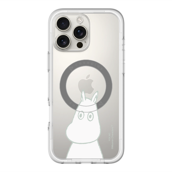 スリムプロテクションプレミアムケース with MagSafe［ MOOMIN - Troubled face ］