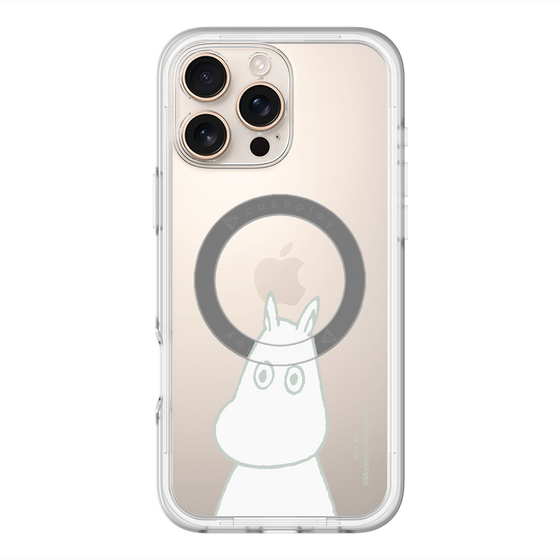 スリムプロテクションプレミアムケース with MagSafe［ MOOMIN - Troubled face ］