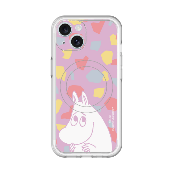 スリムプロテクションプレミアムケース with MagSafe［ MOOMIN - Fearful face - color ］