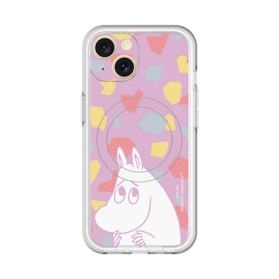 スリムプロテクションプレミアムケース with MagSafe［ MOOMIN - Fearful face - color ］