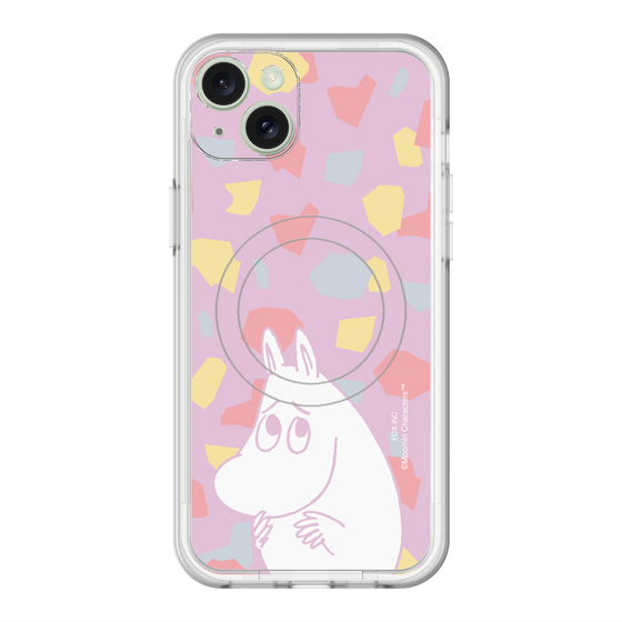 スリムプロテクションプレミアムケース with MagSafe［ MOOMIN - Fearful face - color ］