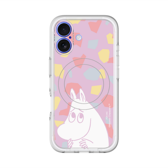 スリムプロテクションプレミアムケース with MagSafe［ MOOMIN - Fearful face - color ］