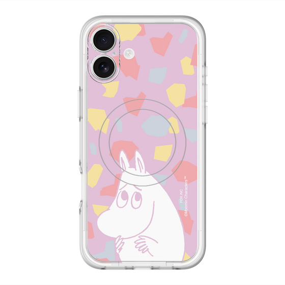 スリムプロテクションプレミアムケース with MagSafe［ MOOMIN - Fearful face - color ］