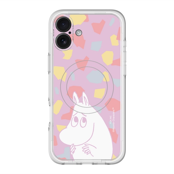 スリムプロテクションプレミアムケース with MagSafe［ MOOMIN - Fearful face - color ］