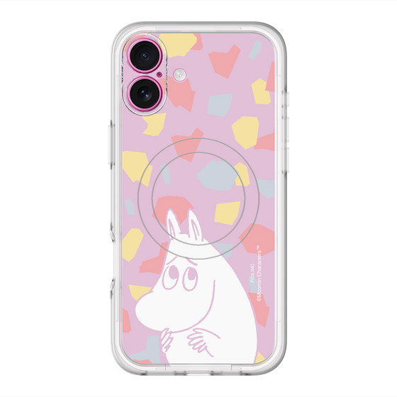 スリムプロテクションプレミアムケース with MagSafe［ MOOMIN - Fearful face - color ］