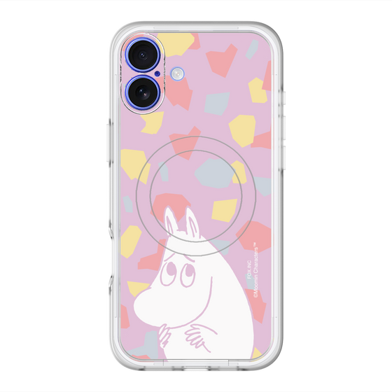 スリムプロテクションプレミアムケース with MagSafe［ MOOMIN - Fearful face - color ］
