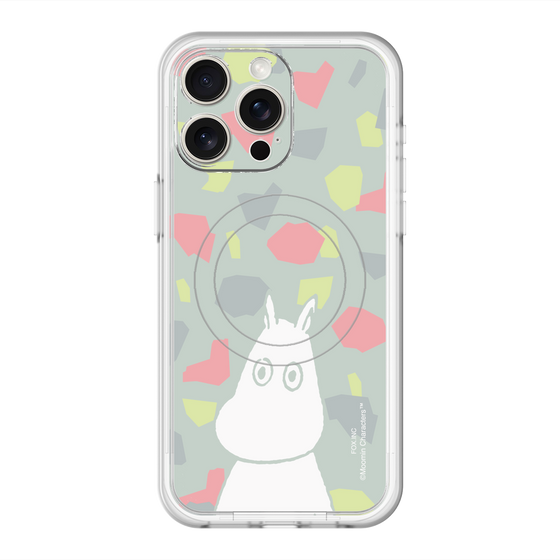 スリムプロテクションプレミアムケース with MagSafe［ MOOMIN - Troubled face - color ］