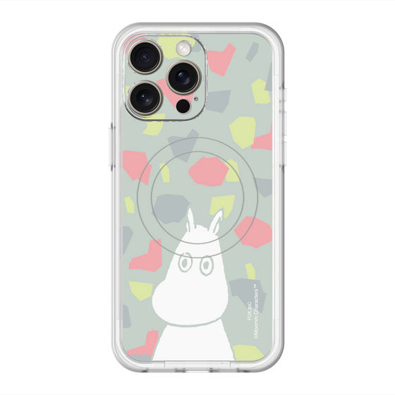 スリムプロテクションプレミアムケース with MagSafe［ MOOMIN - Troubled face - color ］