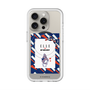スリムプロテクションプレミアムケース with MagSafe［ ELLE×マイメロディ＆クロミ - トリコロールカラーグラフィック3 ］