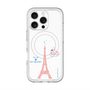 スリムプロテクションプレミアムケース with MagSafe［ ELLE×マイメロディ＆クロミ - ハートのタワー - ホワイト ］