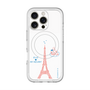 スリムプロテクションプレミアムケース with MagSafe［ ELLE×マイメロディ＆クロミ - ハートのタワー - ホワイト ］
