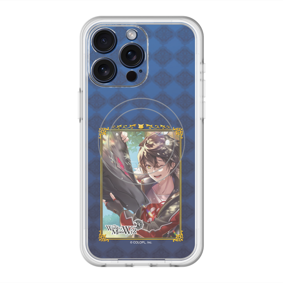 スリムプロテクションプレミアムケース with MagSafe［ クイズRPG 魔法使いと黒猫のウィズ - キワム＆アウデアムス ］