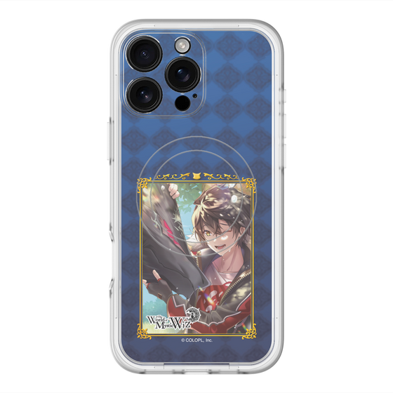 スリムプロテクションプレミアムケース with MagSafe［ クイズRPG 魔法使いと黒猫のウィズ - キワム＆アウデアムス ］