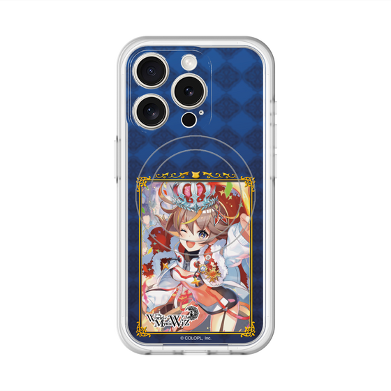 スリムプロテクションプレミアムケース with MagSafe［ クイズRPG 魔法使いと黒猫のウィズ - アレスちゃん ］