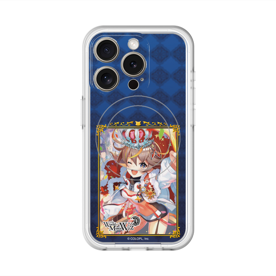スリムプロテクションプレミアムケース with MagSafe［ クイズRPG 魔法使いと黒猫のウィズ - アレスちゃん ］