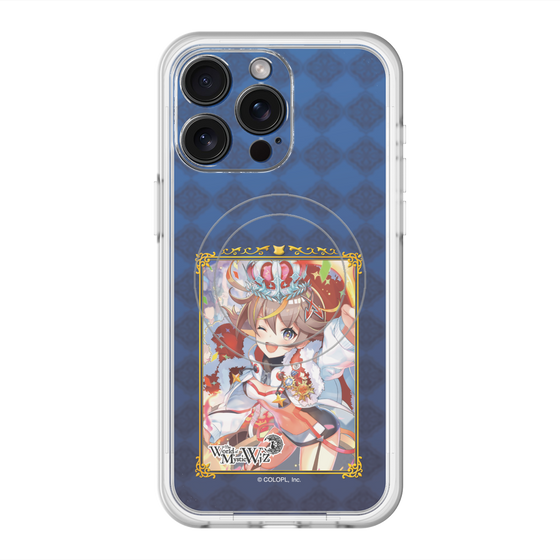 スリムプロテクションプレミアムケース with MagSafe［ クイズRPG 魔法使いと黒猫のウィズ - アレスちゃん ］