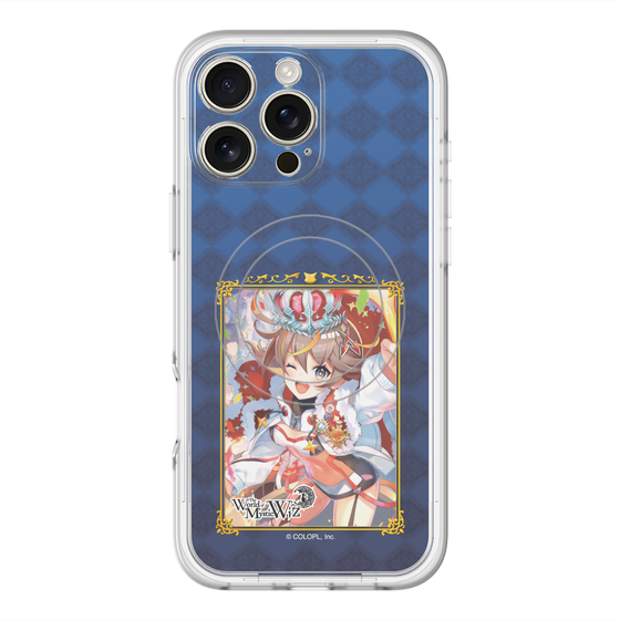 スリムプロテクションプレミアムケース with MagSafe［ クイズRPG 魔法使いと黒猫のウィズ - アレスちゃん ］