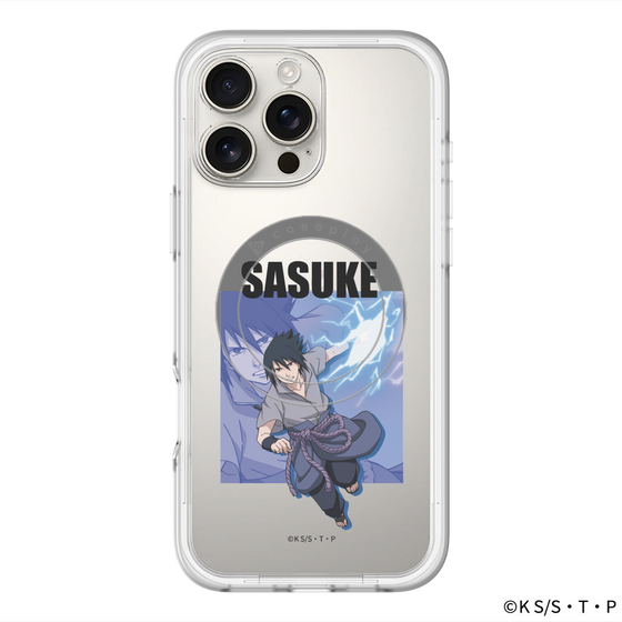 スリムプロテクションプレミアムケース with MagSafe［ NARUTO -ナルト- 疾風伝 - うちはサスケ ］