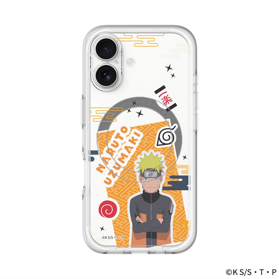 スリムプロテクションプレミアムケース with MagSafe［ NARUTO-ナルト- 疾風伝 - ステッカー - うずまきナルト ］