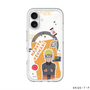 スリムプロテクションプレミアムケース with MagSafe［ NARUTO-ナルト- 疾風伝 - ステッカー - うずまきナルト ］