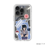 スリムプロテクションプレミアムケース with MagSafe［ NARUTO -ナルト- 疾風伝 - ステッカー - うちはサスケ ］