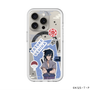 スリムプロテクションプレミアムケース with MagSafe［ NARUTO -ナルト- 疾風伝 - ステッカー - うちはサスケ ］