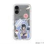 スリムプロテクションプレミアムケース with MagSafe［ NARUTO -ナルト- 疾風伝 - ステッカー - うちはサスケ ］
