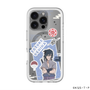 スリムプロテクションプレミアムケース with MagSafe［ NARUTO -ナルト- 疾風伝 - ステッカー - うちはサスケ ］