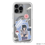 スリムプロテクションプレミアムケース with MagSafe［ NARUTO -ナルト- 疾風伝 - ステッカー - うちはサスケ ］