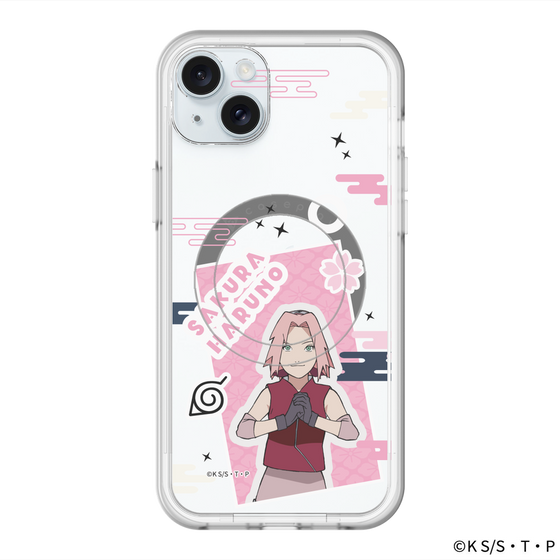 スリムプロテクションプレミアムケース with MagSafe［ NARUTO-ナルト- 疾風伝 - ステッカー - 春野サクラ ］