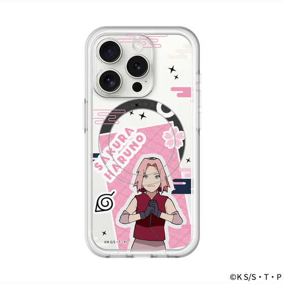 スリムプロテクションプレミアムケース with MagSafe［ NARUTO-ナルト- 疾風伝 - ステッカー - 春野サクラ ］