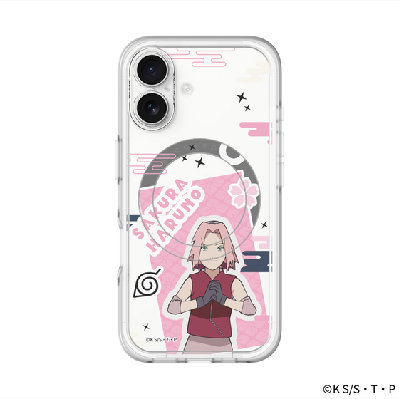 スリムプロテクションプレミアムケース with MagSafe［ NARUTO-ナルト- 疾風伝 - ステッカー - 春野サクラ ］
